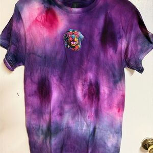 Colorful Purple Tie-Dye Women's Tee